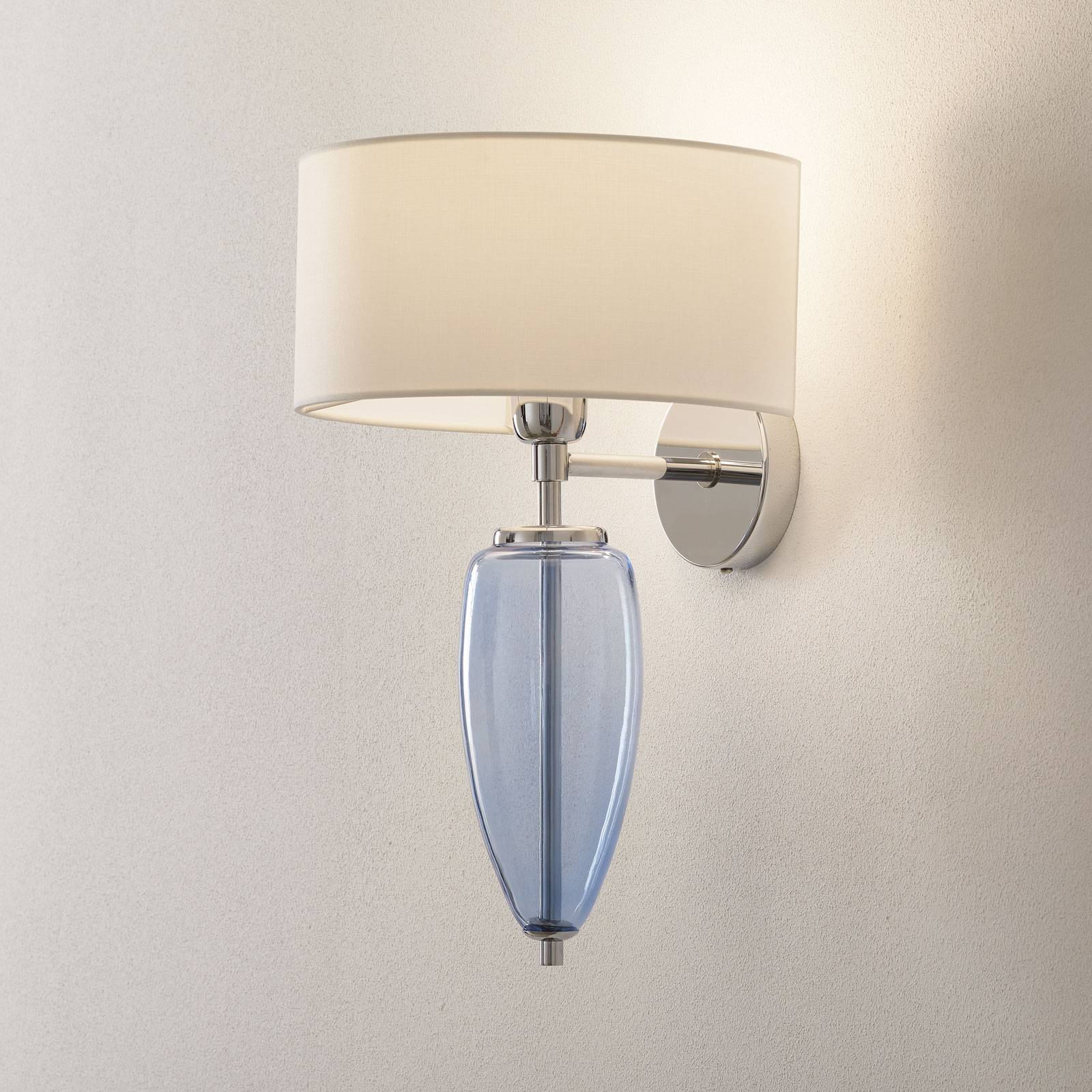 Wandlampe Show Ogiva mit Glaselement blau von Ailati