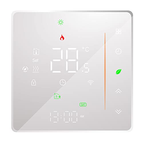 Ailgely WiFi Smart Thermostat Raumthermostat, Wöchentlich programmierbar Unterstützt Touch Control/Mobile APP/Sprachsteuerung Kompatibel mit Alexa/Google Home, für Wasser Gasboiler 3A Weiß Ailgely WiFi Smart Thermostat Raumthermostat, Wöchentlich programmierbar Unterstützt Touch Control/Mobile APP/Sprachsteuerung Kompatibel mit Alexa/Google Home, für Wasser Gasboiler 3A Weiß von Ailgely