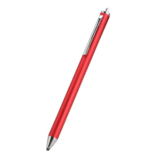 Stylus Touch Pen Digitaler Stift Tragbarer Touch Pen mit Stoffkopf für Tab Tablets und 2018 Silber (Rot) von Ailgely