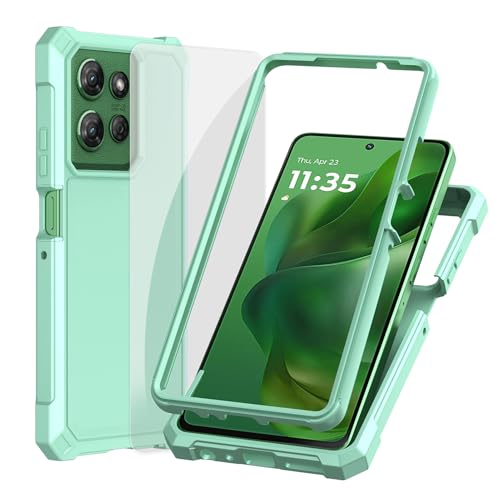 Ailiber Schutzhülle für Motorola Moto G Stylus 2025, Moto G Stylus 5G 2025, Displayschutzfolie, zweilagiger Schutz, stoßfeste Ecken, TPU-Stoßdämpfer, militärische Qualität, Gummi, Minzgrün Ailiber Schutzhülle für Motorola Moto G Stylus 2025, Moto G Stylus 5G 2025, Displayschutzfolie, zweilagiger Schutz, stoßfeste Ecken, TPU-Stoßdämpfer, militärische Qualität, Gummi, Minzgrün von Ailiber
