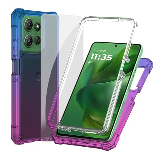 Ailiber Schutzhülle für Motorola Moto G Stylus 5G 2025, mit Displayschutzfolie, Moto G Stylus 5G 2025, Silikon-Handyhülle, stoßfeste Ecken, TPU-Stoßdämpfer, zweilagige Schutzhülle, Blau / Rosa Ailiber Schutzhülle für Motorola Moto G Stylus 5G 2025, mit Displayschutzfolie, Moto G Stylus 5G 2025, Silikon-Handyhülle, stoßfeste Ecken, TPU-Stoßdämpfer, zweilagige Schutzhülle, Blau / Rosa von Ailiber