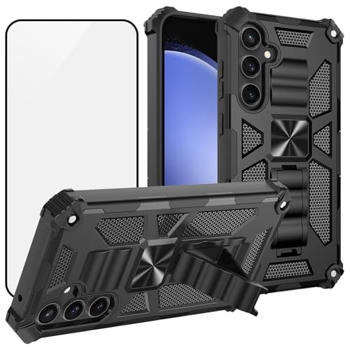 Ailiber Schutzhülle für Samsung Galaxy A26, Samsung A26, mit Displayschutzfolie, Ständer-Halterung, für magnetische Autohalterung, robust, stoßfest, Schwarz Ailiber Schutzhülle für Samsung Galaxy A26, Samsung A26, mit Displayschutzfolie, Ständer-Halterung, für magnetische Autohalterung, robust, stoßfest, Schwarz von Ailiber