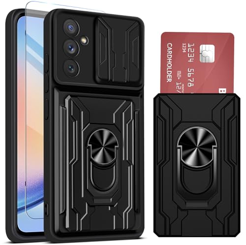 Ailicici für Samsung Galaxy A34 Hülle mit 2 Schutzfolie, Schutzhülle für Galaxy A34 5G mit Kameraschutz & Kartenschlitz 360° Metall Ring Ständer Stoßfest Bumper Case Handyhülle, für Samsung A34 Bumper Ailicici für Samsung Galaxy A34 Hülle mit 2 Schutzfolie, Schutzhülle für Galaxy A34 5G mit Kameraschutz & Kartenschlitz 360° Metall Ring Ständer Stoßfest Bumper Case Handyhülle, für Samsung A34 Bumper von Ailicici