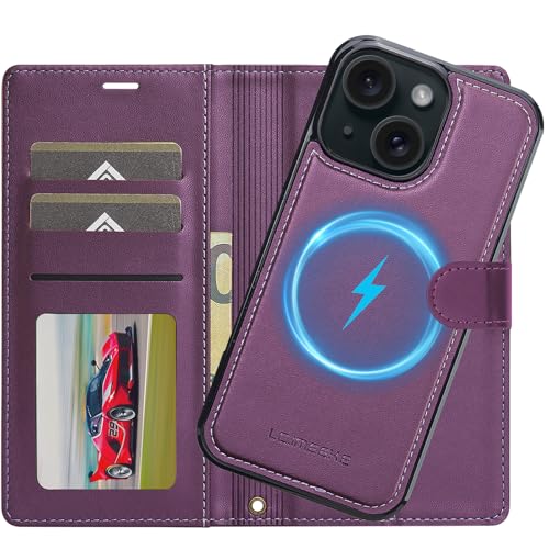 Ailicici für iPhone 15 Plus Hülle, 2-IN-1 Abnehmbare magnetische Hülle, Kabelloses Laden, Kartenfach Leder Case, Handyhülle RFID Klapphülle, Schutzhülle für iPhone 15 Plus Hülle Ailicici für iPhone 15 Plus Hülle, 2-IN-1 Abnehmbare magnetische Hülle, Kabelloses Laden, Kartenfach Leder Case, Handyhülle RFID Klapphülle, Schutzhülle für iPhone 15 Plus Hülle von Ailicici