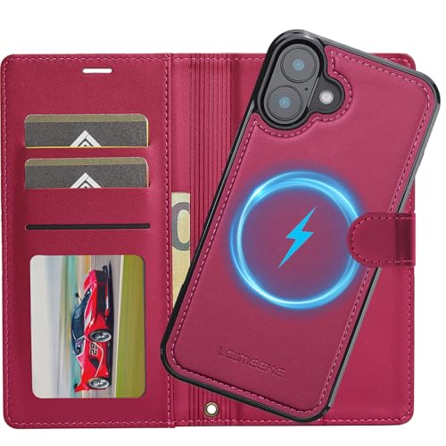Ailicici für iPhone 16 Plus Hülle, 2-IN-1 Abnehmbare magnetische Hülle, Kabelloses Laden, Kartenfach Leder Case, Handyhülle RFID Klapphülle, Schutzhülle für iPhone 16 Plus Hülle Ailicici für iPhone 16 Plus Hülle, 2-IN-1 Abnehmbare magnetische Hülle, Kabelloses Laden, Kartenfach Leder Case, Handyhülle RFID Klapphülle, Schutzhülle für iPhone 16 Plus Hülle von Ailicici