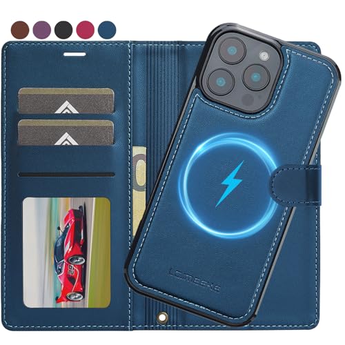 Ailicici für iPhone 16 Pro Max Hülle, [Abnehmbar] 2-IN-1 Abnehmbare magnetische Hülle, Kabelloses Laden, Kartenfach Leder Case, Handyhülle RFID Klapphülle, Schutzhülle für iPhone 16 Pro Max Hülle von Ailicici