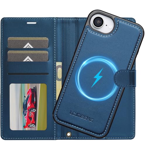 Ailicici für iPhone 16e Hülle, 2-IN-1 Abnehmbare magnetische Hülle, Kabelloses Laden, Kartenfach Leder Case, Handyhülle RFID Klapphülle, Schutzhülle für iPhone 16e Hülle 2025 von Ailicici