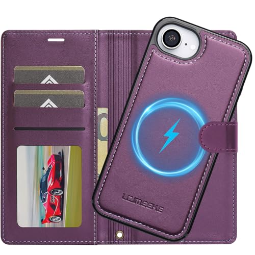 Ailicici für iPhone 16e Hülle, 2-IN-1 Abnehmbare magnetische Hülle, Kabelloses Laden, Kartenfach Leder Case, Handyhülle RFID Klapphülle, Schutzhülle für iPhone 16e Hülle 2025 von Ailicici