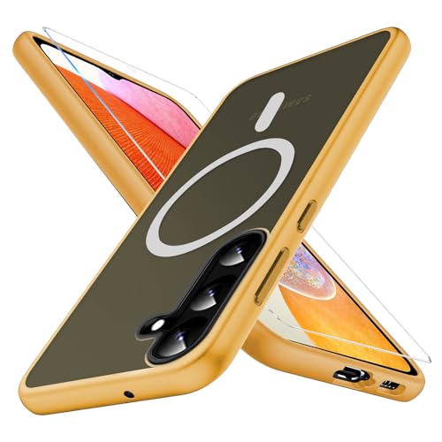 Handyhülle für Samsung Galaxy A13 4G/5G Hülle Magnetisch mit Schutzfolie [Mit Magsafe]Handyhülle für Samsung Galaxy A04S Hülle Magnetische Anti-Fingerabdruck Matt Hart Case Cover für Samsung A13 Hülle von Ailicici