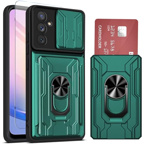 für Samsung Galaxy A26 Hülle mit Kameraschutz & Kartenschlitz, Schutzhülle Galaxy A26 mit 2 Schutzfolie, 360° Metall Ring Ständer Stoßfest Bumper Case, Handyhülle für Samsung A26 5G Hülle für Samsung Galaxy A26 Hülle mit Kameraschutz & Kartenschlitz, Schutzhülle Galaxy A26 mit 2 Schutzfolie, 360° Metall Ring Ständer Stoßfest Bumper Case, Handyhülle für Samsung A26 5G Hülle von Ailicici