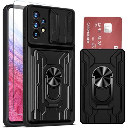 Ailicici für Samsung Galaxy A53 5G Hülle mit 2 Schutzfolie, Schutzhülle A53 Samsung 5G Hülle mit Kartenschlitz & Kameraschutz 360° Metall Ring Ständer Stoßfest Bumper Case Handyhülle Samsung A53 5G Ailicici für Samsung Galaxy A53 5G Hülle mit 2 Schutzfolie, Schutzhülle A53 Samsung 5G Hülle mit Kartenschlitz & Kameraschutz 360° Metall Ring Ständer Stoßfest Bumper Case Handyhülle Samsung A53 5G von Ailicici