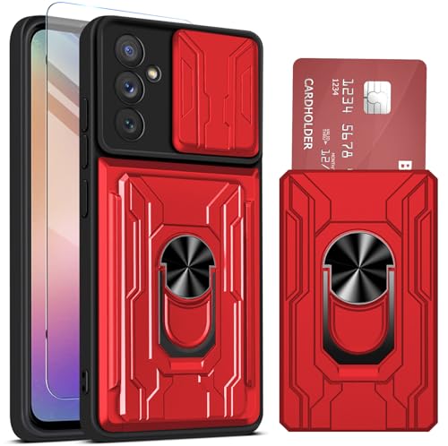 Ailicici für Samsung Galaxy A54 5G Hülle mit 2 Schutzfolie, Schutzhülle Samsung A54 5G Hülle mit Kameraschutz & Kartenschlitz 360° Metall Ring Ständer Stoßfest Bumper Case, A54 Samsung 5G Handyhülle Ailicici für Samsung Galaxy A54 5G Hülle mit 2 Schutzfolie, Schutzhülle Samsung A54 5G Hülle mit Kameraschutz & Kartenschlitz 360° Metall Ring Ständer Stoßfest Bumper Case, A54 Samsung 5G Handyhülle von Ailicici