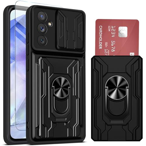 für Samsung Galaxy A56 Hülle mit Kameraschutz & Kartenschlitz, Schutzhülle Galaxy A56 mit 2 Schutzfolie, 360° Metall Ring Ständer Stoßfest Bumper Case, Handyhülle für Samsung A56 5G Hülle für Samsung Galaxy A56 Hülle mit Kameraschutz & Kartenschlitz, Schutzhülle Galaxy A56 mit 2 Schutzfolie, 360° Metall Ring Ständer Stoßfest Bumper Case, Handyhülle für Samsung A56 5G Hülle von Ailicici