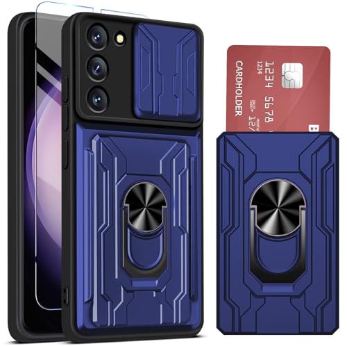 Ailicici für Samsung Galaxy S23 Hülle mit 2 Schutzfolie, Schutzhülle Galaxy S23 5G mit Kameraschutz & Kartenschlitz 360° Metall Ring Ständer Stoßfest Bumper Cover Case,Handyhülle für Samsung S23 Hülle Ailicici für Samsung Galaxy S23 Hülle mit 2 Schutzfolie, Schutzhülle Galaxy S23 5G mit Kameraschutz & Kartenschlitz 360° Metall Ring Ständer Stoßfest Bumper Cover Case,Handyhülle für Samsung S23 Hülle von Ailicici