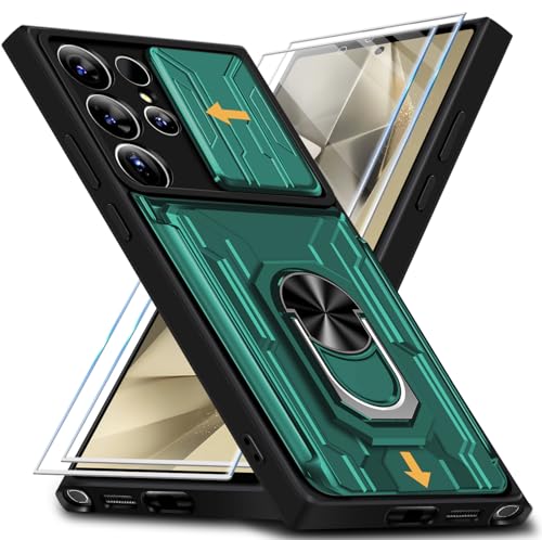 Ailicici für Samsung Galaxy S24 Ultra Hülle mit 2 Schutzfolie,Schutzhülle S24 Ultra 5G mit Kameraschutz & Kartenschlitz 360° Metall Ring Ständer Stoßfest Bumper Case Handyhülle Samsung S24 Ultra Hülle Ailicici für Samsung Galaxy S24 Ultra Hülle mit 2 Schutzfolie,Schutzhülle S24 Ultra 5G mit Kameraschutz & Kartenschlitz 360° Metall Ring Ständer Stoßfest Bumper Case Handyhülle Samsung S24 Ultra Hülle von Ailicici