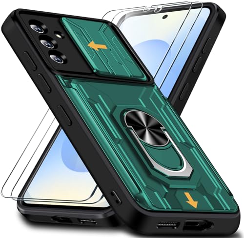 für Samsung Galaxy S25 Plus Hülle mit Kameraschutz & Kartenschlitz, Schutzhülle S25 Plus mit 2 Schutzfolie, 360° Metall Ring Ständer Stoßfest Bumper Case, Handyhülle Samsung S25 Plus 5G Hülle für Samsung Galaxy S25 Plus Hülle mit Kameraschutz & Kartenschlitz, Schutzhülle S25 Plus mit 2 Schutzfolie, 360° Metall Ring Ständer Stoßfest Bumper Case, Handyhülle Samsung S25 Plus 5G Hülle von Ailicici