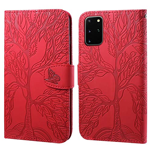 Ailisi Handyhülle für Samsung Galaxy S20 Plus/S20+, Baum Muster Klapphülle Leder Handy Tasche Etui Wallet Flip Case Schutz Hülle Brieftasche mit TPU innen Schale, Kartenfächer, Aufstellfunktion -Rot Ailisi Handyhülle für Samsung Galaxy S20 Plus/S20+, Baum Muster Klapphülle Leder Handy Tasche Etui Wallet Flip Case Schutz Hülle Brieftasche mit TPU innen Schale, Kartenfächer, Aufstellfunktion -Rot von Ailisi