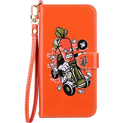 Ailisi Handyhülle für Samsung Galaxy S21 Ultra 5G, Kreativ Cartoon Karotte Muster Klapphülle Leder Handy Tasche Etui Flip Case Schutz Hülle Brieftasche mit Kickstand, 3 Kartenfächer, Orange Ailisi Handyhülle für Samsung Galaxy S21 Ultra 5G, Kreativ Cartoon Karotte Muster Klapphülle Leder Handy Tasche Etui Flip Case Schutz Hülle Brieftasche mit Kickstand, 3 Kartenfächer, Orange von Ailisi