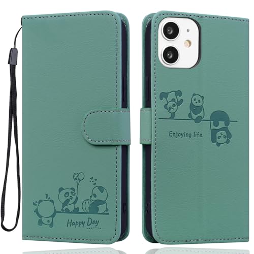 Ailisi Handyhülle für iPhone 11 Hülle, Karikatur Niedlich Panda PU Leder Klappbar Klapphülle mit Kartenfach, Standfunktion Schutzhülle Handytasche Lederhülle Flip Case Cover Etui, Grün Ailisi Handyhülle für iPhone 11 Hülle, Karikatur Niedlich Panda PU Leder Klappbar Klapphülle mit Kartenfach, Standfunktion Schutzhülle Handytasche Lederhülle Flip Case Cover Etui, Grün von Ailisi