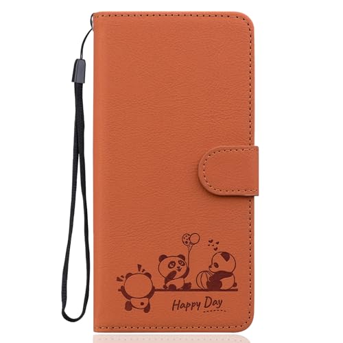 Ailisi Handyhülle für iPhone 16 Hülle, Karikatur Niedlich Panda PU Leder Klappbar Klapphülle mit Kartenfach, Standfunktion Schutzhülle Handytasche Lederhülle Flip Case Cover Etui, Braun Ailisi Handyhülle für iPhone 16 Hülle, Karikatur Niedlich Panda PU Leder Klappbar Klapphülle mit Kartenfach, Standfunktion Schutzhülle Handytasche Lederhülle Flip Case Cover Etui, Braun von Ailisi