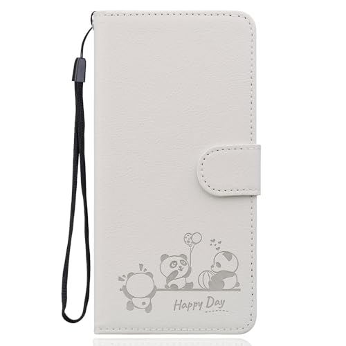 Ailisi Handyhülle für iPhone 16 Hülle, Karikatur Niedlich Panda PU Leder Klappbar Klapphülle mit Kartenfach, Standfunktion Schutzhülle Handytasche Lederhülle Flip Case Cover Etui, Weiß Ailisi Handyhülle für iPhone 16 Hülle, Karikatur Niedlich Panda PU Leder Klappbar Klapphülle mit Kartenfach, Standfunktion Schutzhülle Handytasche Lederhülle Flip Case Cover Etui, Weiß von Ailisi