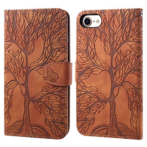 Ailisi Handyhülle für iPhone 7/iPhone 8/iPhone SE 2020, Baum Muster Klapphülle Leder Handy Tasche Etui Flip Case Schutz Hülle Brieftasche mit TPU innen Schale, Kartenfächer, Aufstellfunktion -Braun Ailisi Handyhülle für iPhone 7/iPhone 8/iPhone SE 2020, Baum Muster Klapphülle Leder Handy Tasche Etui Flip Case Schutz Hülle Brieftasche mit TPU innen Schale, Kartenfächer, Aufstellfunktion -Braun von Ailisi