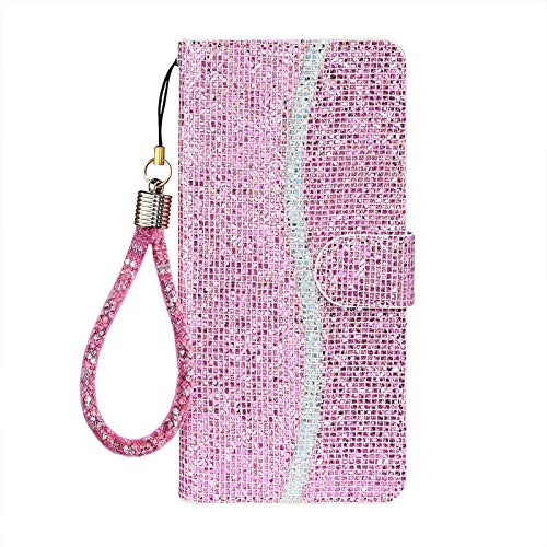 Ailisi für iPhone 12/iPhone 12 Pro Hülle, Glitzer Pailletten Handyhülle Schutzhülle Leder Tasche Case Brieftasche, Wallet Flip Cover Klapphüllen Magnetisch Ledertasche Etui mit Kartenslot -Rosa Ailisi für iPhone 12/iPhone 12 Pro Hülle, Glitzer Pailletten Handyhülle Schutzhülle Leder Tasche Case Brieftasche, Wallet Flip Cover Klapphüllen Magnetisch Ledertasche Etui mit Kartenslot -Rosa von Ailisi