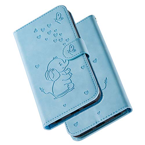 Ailisi für iPhone 13 Pro 6,1 Zoll Hülle, Karikatur Elefant Muster Leder Handyhülle Brieftasche Schutzhülle Leder Flip Case Cover Klapphüllen Tasche Etui mit Kartenfächern - Blau Ailisi für iPhone 13 Pro 6,1 Zoll Hülle, Karikatur Elefant Muster Leder Handyhülle Brieftasche Schutzhülle Leder Flip Case Cover Klapphüllen Tasche Etui mit Kartenfächern - Blau von Ailisi