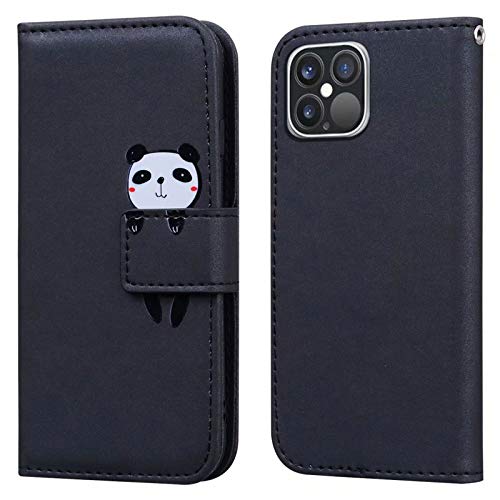 Ailisi für iPhone 12 Pro Max Handyhülle, Karikatur Panda Muster PU Leder Hülle Brieftasche Schutzhülle Flip Case Wallet Cover Klapphüllen Tasche Etui mit Kartenfächern + Stand -Panda, Schwarz Ailisi für iPhone 12 Pro Max Handyhülle, Karikatur Panda Muster PU Leder Hülle Brieftasche Schutzhülle Flip Case Wallet Cover Klapphüllen Tasche Etui mit Kartenfächern + Stand -Panda, Schwarz von Ailisi