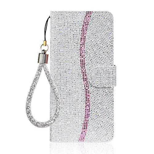 Ailisi für iPhone XR Hülle, Glitzer Pailletten Handyhülle Schutzhülle Leder Tasche Case Brieftasche, Wallet Flip Cover Klapphüllen Magnetisch Ledertasche Etui mit Kartenslot -Silber Ailisi für iPhone XR Hülle, Glitzer Pailletten Handyhülle Schutzhülle Leder Tasche Case Brieftasche, Wallet Flip Cover Klapphüllen Magnetisch Ledertasche Etui mit Kartenslot -Silber von Ailisi