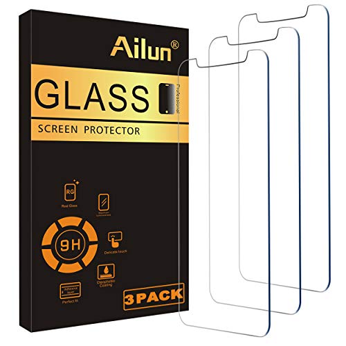 Ailun Displayschutzfolie für iPhone 11 / iPhone XR 15,5 cm (6,1 Zoll), 3er-Pack, 0,33 mm gehärtetes Glas, kratzfest, stoßfest, hüllenfreundlich, Einzelhandelsverpackung von Siania Ailun Displayschutzfolie für iPhone 11 / iPhone XR 15,5 cm (6,1 Zoll), 3er-Pack, 0,33 mm gehärtetes Glas, kratzfest, stoßfest, hüllenfreundlich, Einzelhandelsverpackung von Siania von Ailun