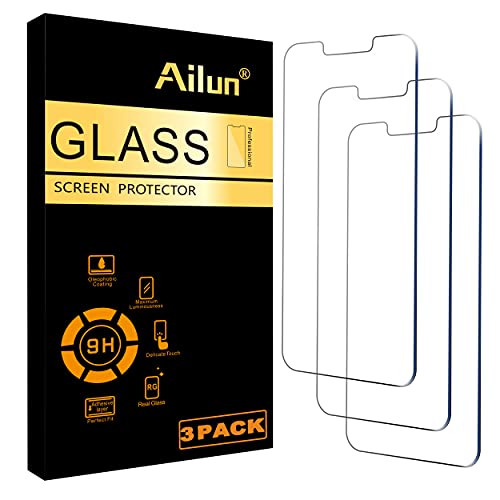 Ailun Displayschutz aus gehärtetem Glas, kompatibel mit iPhone 2021, 6,1 Zoll Display, 3 Stück von Ailun