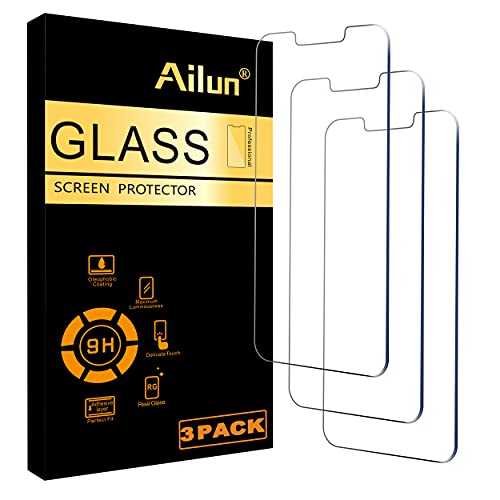 Ailun Glasfolie kompatibel für 6,7 Zoll Display iPhone 2021 3 Pack Hüllenfreundlich Panzerglas von Ailun