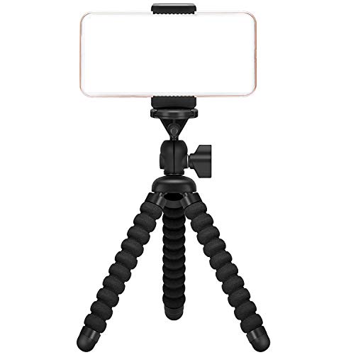 Ailun Handy Stativ, Flexibel Smartphone Stativ, Kamera Stativ, Handy Halter Halterung Mini Reisestativ Dreibeinstativ Ständer für Gopro iPhone, Sumsung Galaxy, Huawei und andere Android-Smartphone von Ailun