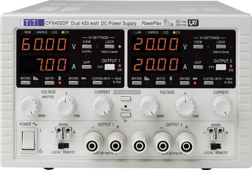Aim TTi CPX400D Labornetzgerät, einstellbar 0 - 60 V/DC 0 - 20A 840W Anzahl Ausgänge 2 x von Aim TTi