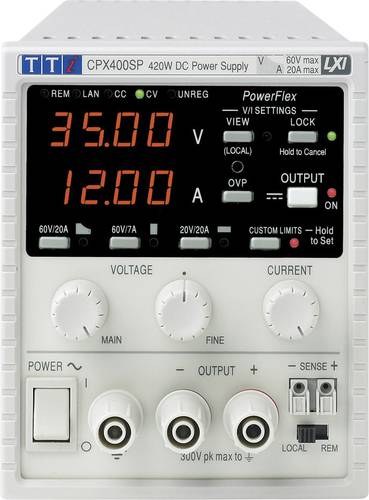 Aim TTi CPX400S Labornetzgerät, einstellbar 0 - 60 V/DC 0 - 20A 420W Anzahl Ausgänge 1 x Aim TTi CPX400S Labornetzgerät, einstellbar 0 - 60 V/DC 0 - 20A 420W Anzahl Ausgänge 1 x von Aim TTi