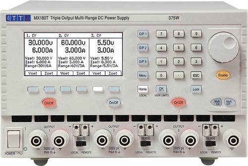 Aim TTi MX180T Labornetzgerät, einstellbar 0 - 120V 0 - 3A 18 W, 180W Anzahl Ausgänge 3 x von Aim TTi