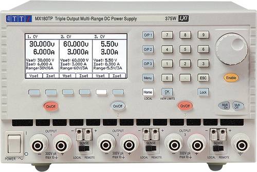 Aim TTi MX180TP Labornetzgerät, einstellbar 0 - 60V 0 - 3A 18 W, 180W Anzahl Ausgänge 3 x von Aim TTi