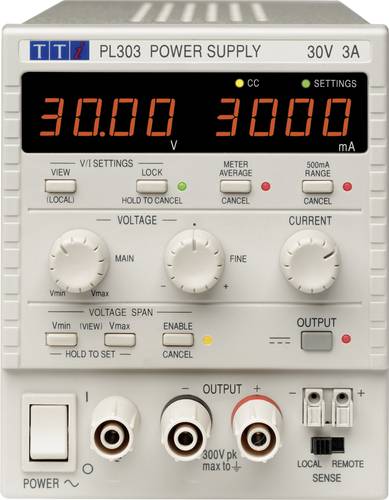 Aim TTi PL303 Labornetzgerät, einstellbar 0 - 30 V/DC 0 - 3A 90W Anzahl Ausgänge 1 x von Aim TTi