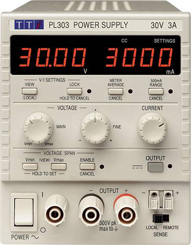 Aim TTi PL303-P Labornetzgerät, einstellbar 0 - 30 V/DC 0 - 3A 90W Anzahl Ausgänge 1 x von Aim TTi