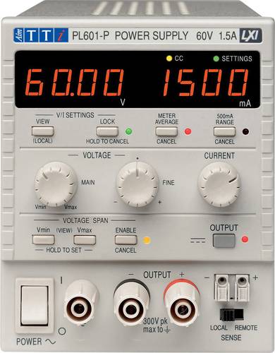 Aim TTi PL601-P Labornetzgerät, einstellbar 0 - 60 V/DC 0 - 1.5A 90W Anzahl Ausgänge 1 x von Aim TTi