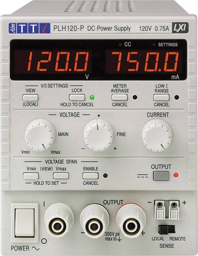 Aim TTi PLH120-P Labornetzgerät, einstellbar 0 - 120V 0 - 0.75A 90W Anzahl Ausgänge 1 x Aim TTi PLH120-P Labornetzgerät, einstellbar 0 - 120V 0 - 0.75A 90W Anzahl Ausgänge 1 x von Aim TTi