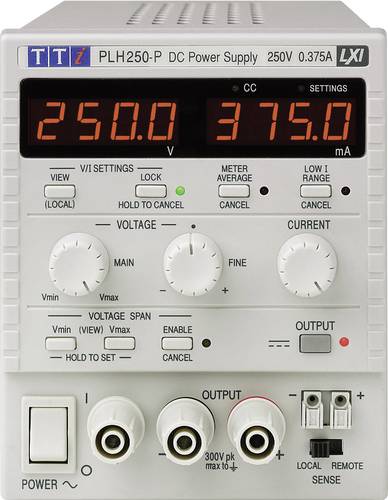 Aim TTi PLH250-P Labornetzgerät, einstellbar 0 - 250V 0 - 0.375A 94W Anzahl Ausgänge 1 x von Aim TTi