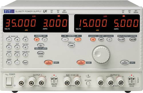 Aim TTi QL355T SII Labornetzgerät, einstellbar 0 - 35 V/DC 0 - 3A 228W Anzahl Ausgänge 3 x von Aim TTi