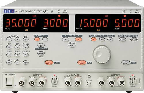 Aim TTi QL355TP SII Labornetzgerät, einstellbar 0 - 35 V/DC 0 - 3A 228W Anzahl Ausgänge 3 x von Aim TTi