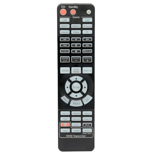 Aimdio 158226200/1582262 Fernbedienung für Epson EH-TW9100W EH-TW8100W EH-TW6100W Beamer mit beleuchteten Tasten von Aimdio