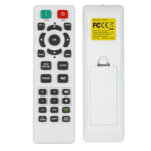 Aimdio RCX013/015 Beamer Fernbedienung für BenQ TH535 TH534 TW533 TW535 MH530FHD MH535FHD MH534 MH535A MH535 MS524AE MS521H MS531 MS535 MS536 MW526AE MW533 MW535 MW536 MW605w MX532 MX535P MX536 von Aimdio