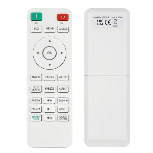 Aimdio RCX014 5J.JGV06.001 Beamer Fernbedienung für BenQ TH550 MH550 MW550 MW605 MW612 MS550 MS610 MU641 MW605w MW707 MX707 MX550 MX604 MX604w MX611 MH606 MH606w Projektoren von Aimdio