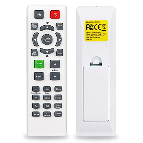 Aimdio RCX022 Beamer Fernbedienung Für BENQ TH681 W1070 W1080ST TH680 TH682ST MH630 MH680 MH530 TH530 MS527 MW529 MS524 MW526E TW526 MS517H MW526 MS506 MX528 LW21 LX20 Projektor von Aimdio