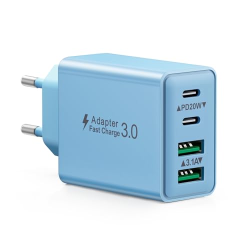 USB C Ladegerät, 40W 4 Ports USBC Stecker Mehrfach Schnellladegerät Typ Ladestecker mit PD Adapter+QC Ladegerät für iPhone 16 15 14 13 Pro Max Plus 12 11, iPad, Samsung Galaxy, Handys Fast Charger USB C Ladegerät, 40W 4 Ports USBC Stecker Mehrfach Schnellladegerät Typ Ladestecker mit PD Adapter+QC Ladegerät für iPhone 16 15 14 13 Pro Max Plus 12 11, iPad, Samsung Galaxy, Handys Fast Charger von Aimoze